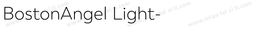 BostonAngel Light字体转换